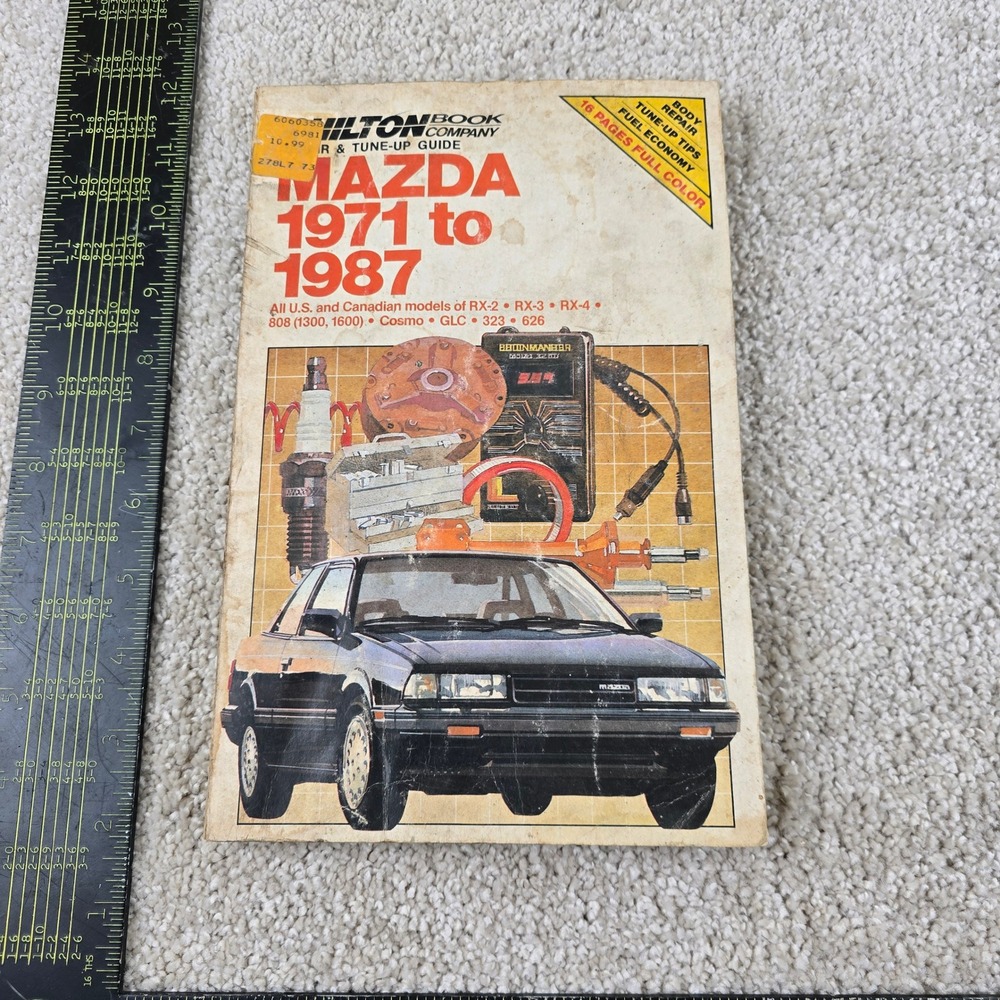 Chilton‎ Repair Guide Mazda 1971-1987 RX-2 RX-3 RX-4 GLC 626 Part 6981